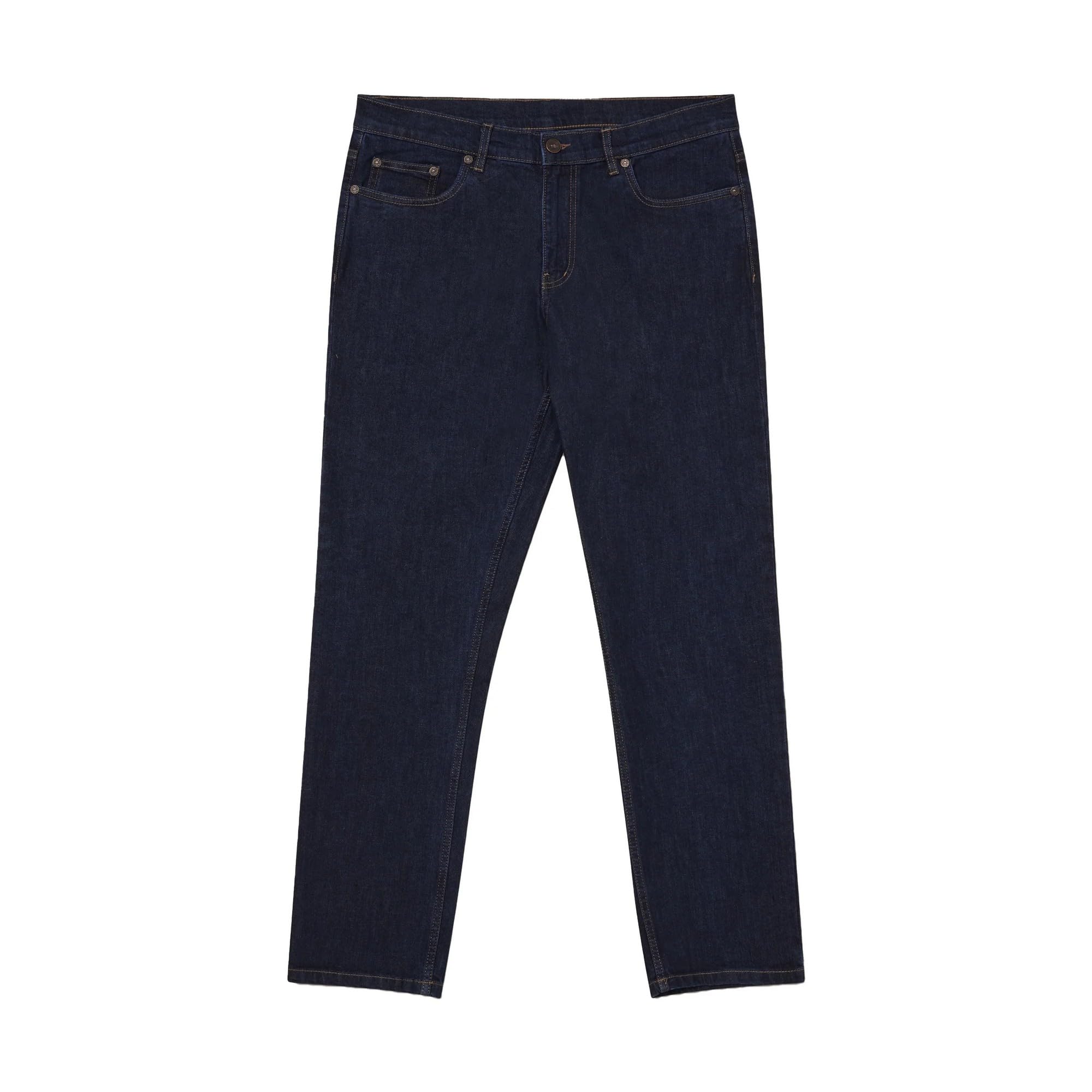 Raging Bull Men's Denim Regular Jeans (36R) (Denim)
