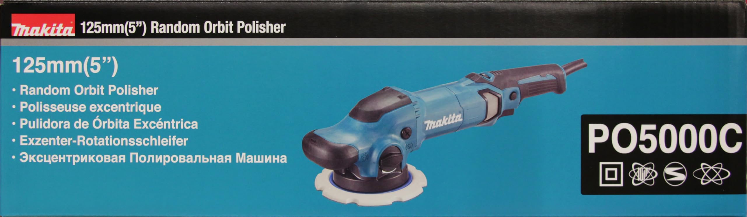 Makita PO5000C Exzenterpolierer, Schwarz