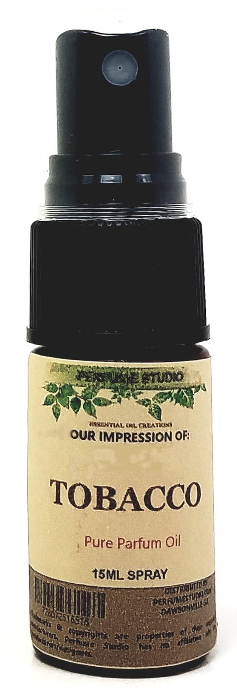 Perfume Studio Oil IMPRESSION Set Compatible with (Tobacco-Vanille-Oud); 15mL Each Spray Bottle