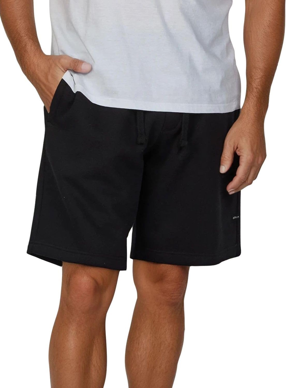 DENIMFY Kurze Hosen Herren DFPablo 2er Pack Regular Fit Sweat Shorts | Bermuda Sportshorts Sommer Beige Schwarz Grau S M L XL XXL 3XL 4XL 5XL