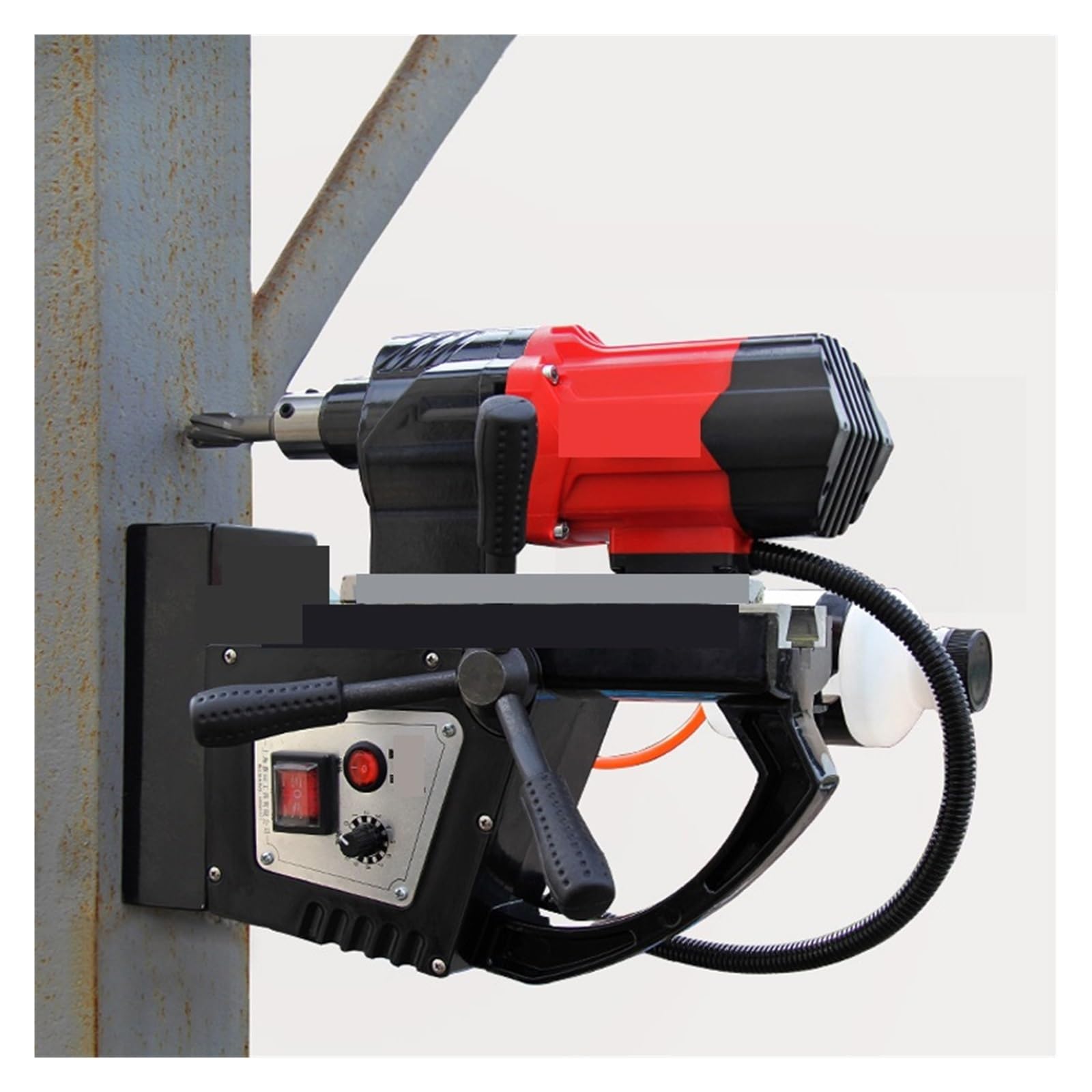 Trapano magnetico da banco elettromagnetico, 800 W, velocità continua 0-650 giri/min, per uso professionale e fai da te, potente strumento per trapano a corona