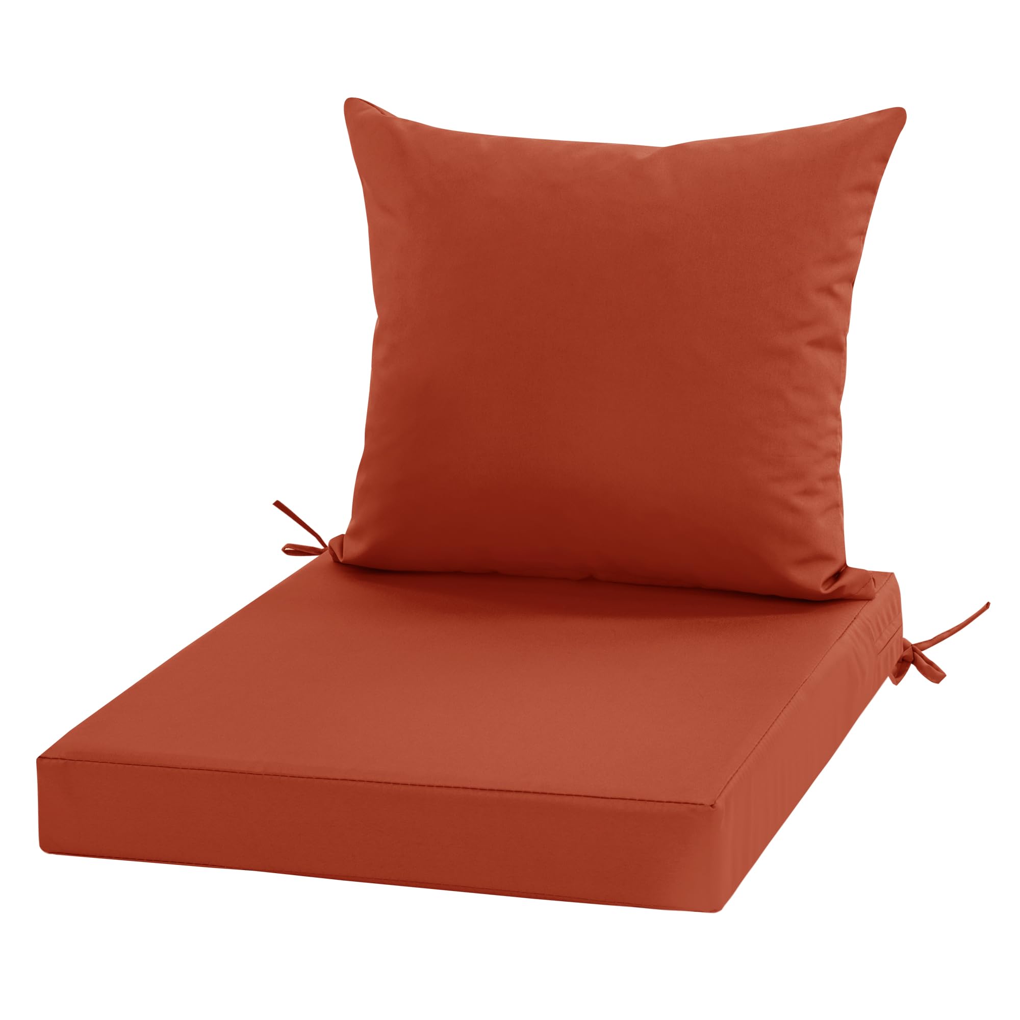 Outdoor Chair Cushions, Waterproof Outdoor Cushions for Patio Furniture w/Fade-Resistant, Removable & Machine-Washable Covers, 19x19 Inch, Ideal for