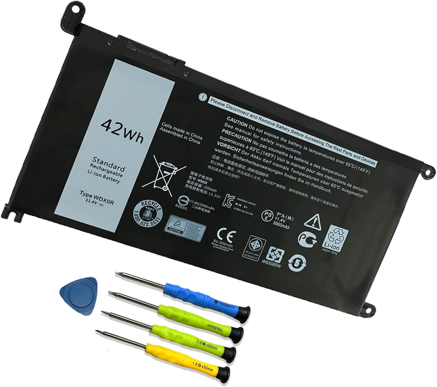 Generic WDX0R Replacement Laptop Battery For Dell Inspiron 13 15 5000 7000 Series 5570 7579 7378 5567 7573 5565 5379 5378 Latitude 3490 3590 3340 3400 3390 3500 3190 Vostro 5468 5568 P69G 3CRH3 @ Best Price Online | Kenya