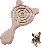 Cepillo para Cachorros con Diseño De Orejas De Gato, Cerdas Suaves Y Suaves, Herramienta De Aseo De Plástico para Desenredar Perros Pequeños, Apto para Yorkshire Terrier, Shih Tzu, Maltés,
