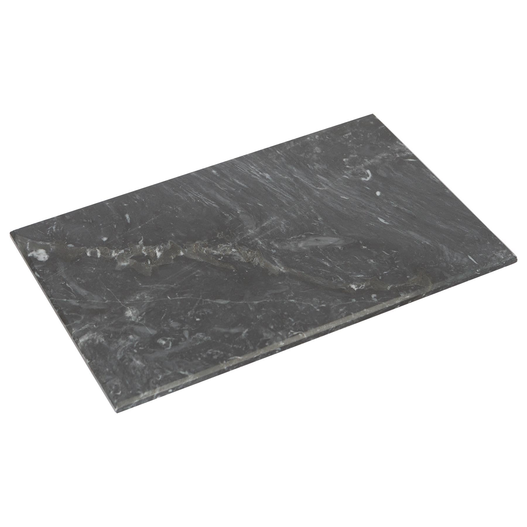 Argon Tableware Black Rectangle Marble Placemat / Platter / Chopping Board - 30Cm X 20Cm