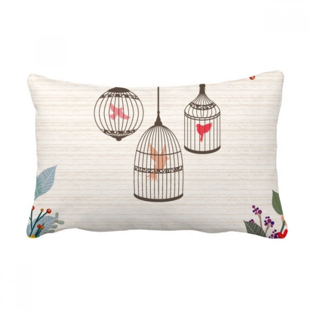 Oreiller lombaire cage fleur pour soulager le dos sur le canapé et embellir le salon