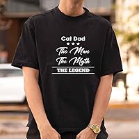 Vista 5 de Best Cat Dad Ever Gift On Father's Day - Man Myth Funny Love Kitten Graphic - for Cat Lovers Men Women Shirt