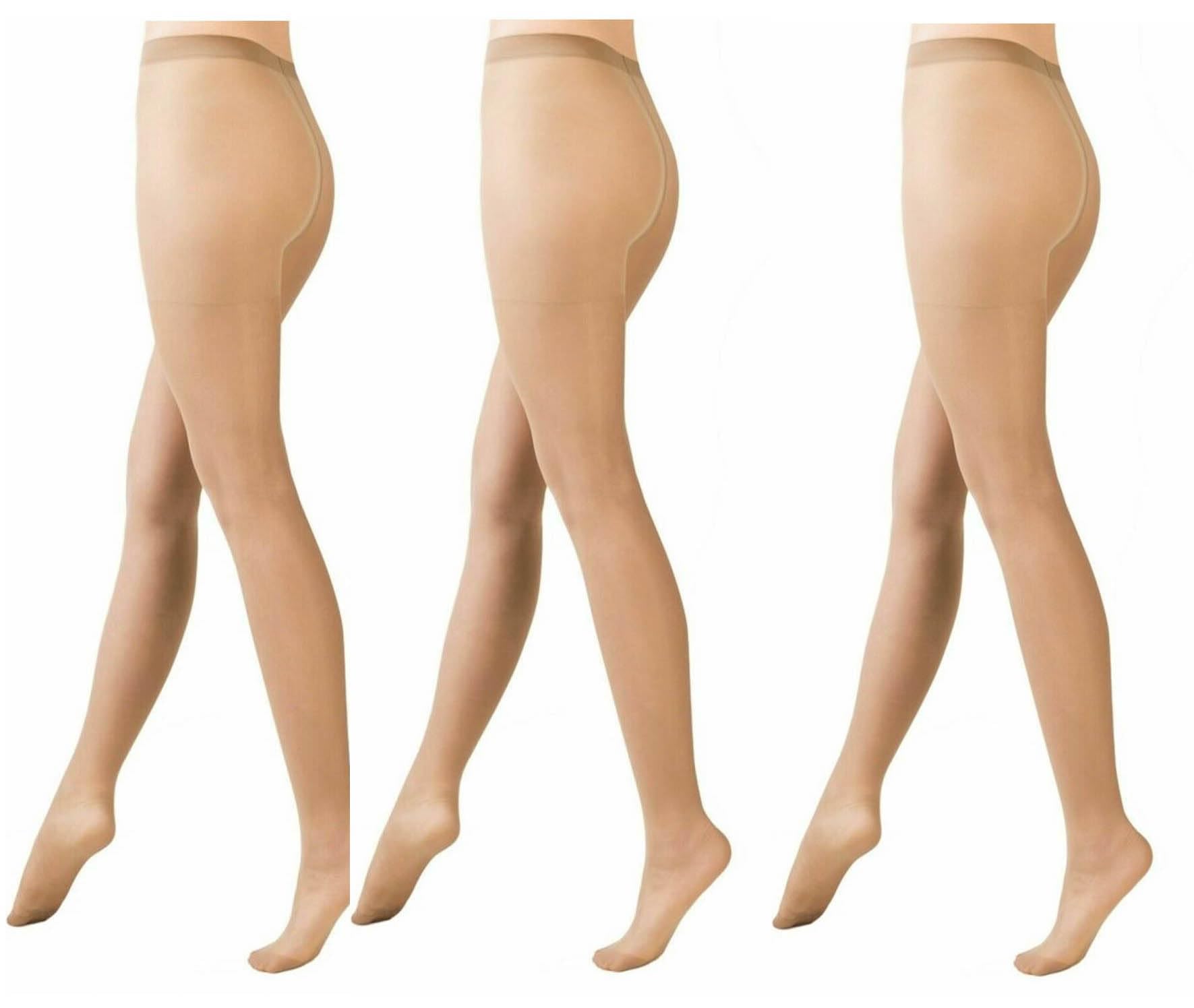 Mytoptrendz Women's Natural Tan Mytoptrendz® ’S Natural Sheer Tights 15 Denier Extra Large Plus Size Pack Of 3 Pair (Natural Tan) X-L