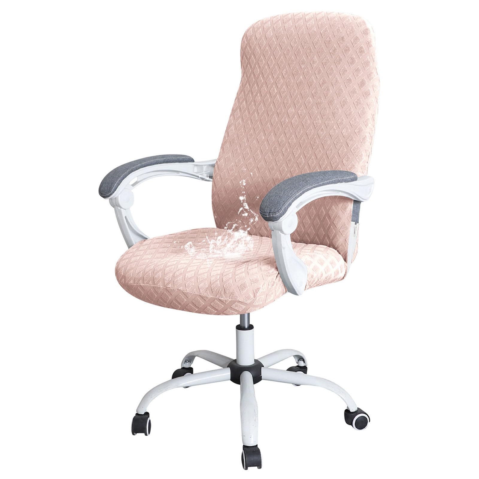 Zrcyxdw Pink Waterproof Computer Office Chair Cover-Medium