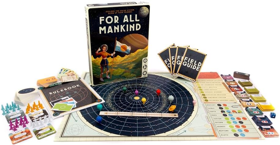 For All Mankind - Board Game -Strategy Game - Space Exploration Game, 1-4 Players, Ages 14 and up