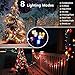 Joomer Solar Christmas Lights, 2 Pack Total 144 FT 400 LED 8 Modes Waterproof Solar Christmas Lights Outdoor for Christmas Decorations (Multicolor)