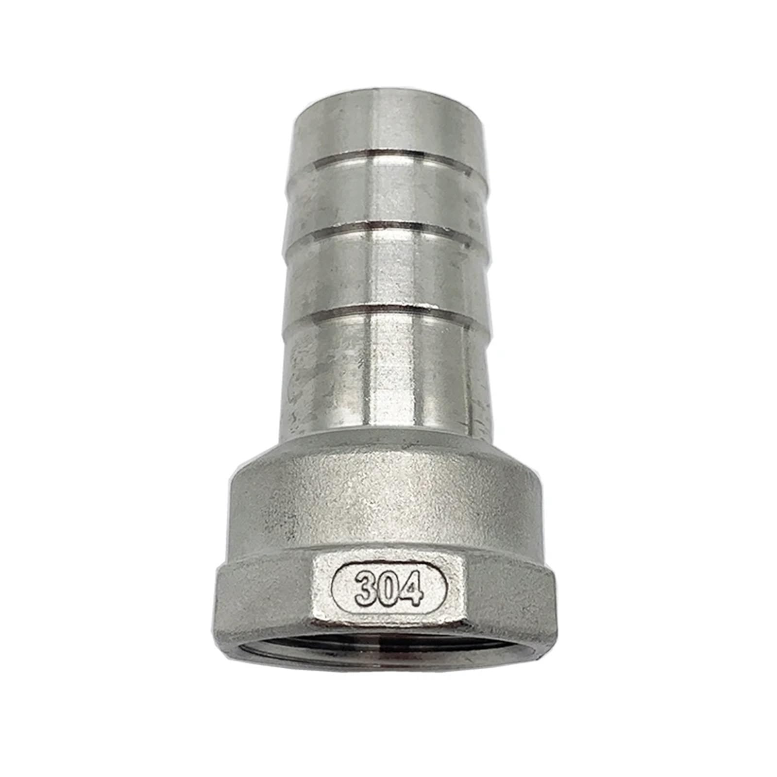 RUAJOGYNVM 1/4'' Female Thread x Hose Tail 304 Stainless Steel Water Pipe Fitting Reducer Joint Coupling Connector(10mm) RUAJOGYNVM