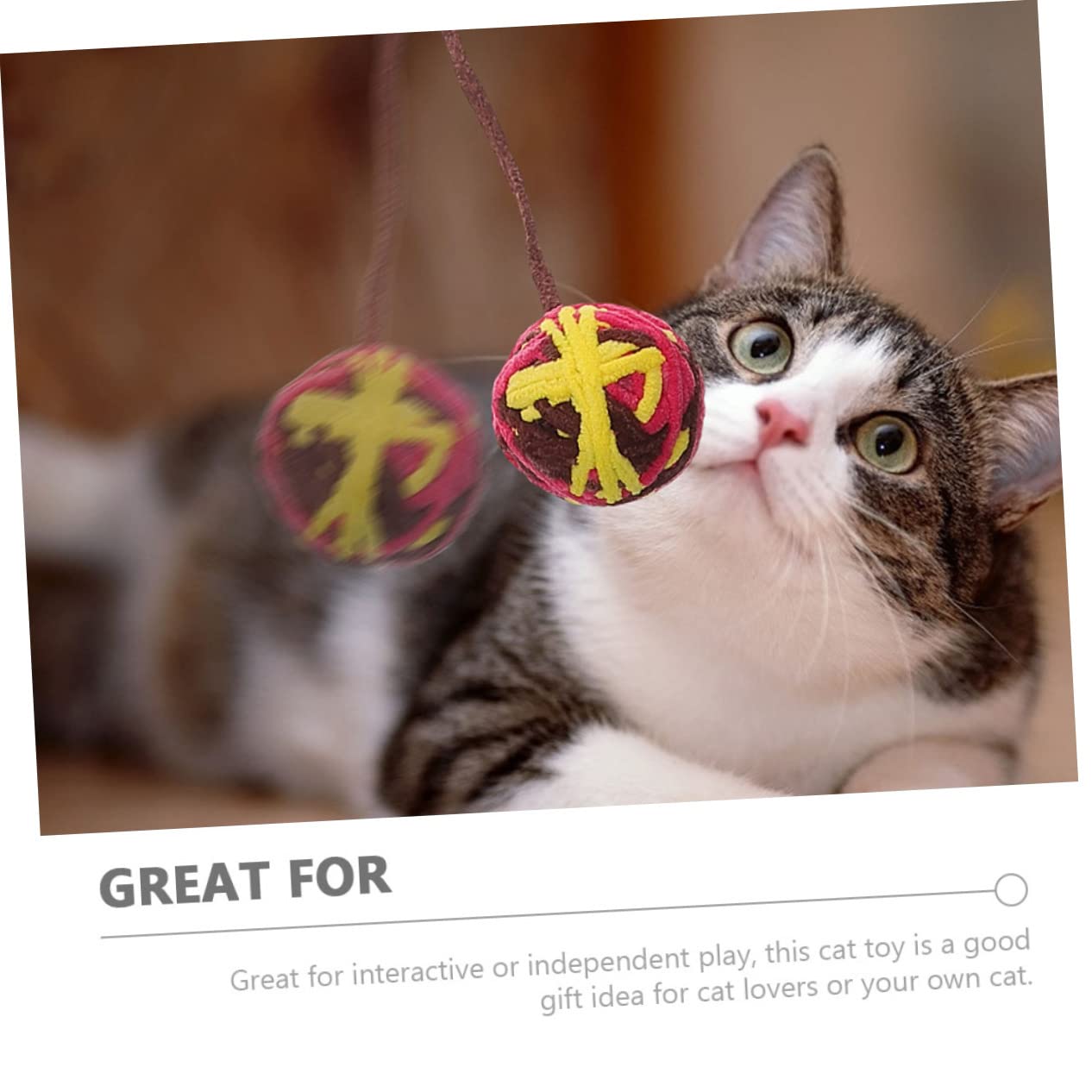 Happyyami 25pièces Jouets pour Chats avec Clochettes Accessoires Résistants pour Chats Intérieur Stimule Les Instincts De Chasse Et Préserve Vos Meubles