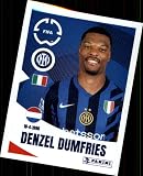 2025 Panini FIFA Club World Cup Stickers Soccer #322 Denzel Dumfries Inter Milan Officially Licensed Sticker Card (paper thin, smaller than regular card, Stock Photo Shown, Near Mint to Mint Condition)