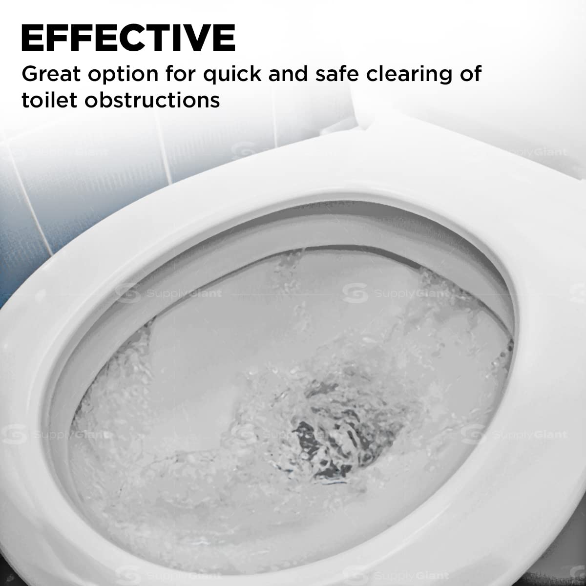 Supply Giant SU3247 3 Ft Toilet Auger Snake for Unclogging Toilets