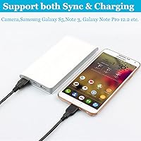 Vista 6 de Cable micro USB 3.0 de 6 pies USB 3.0 A a Micro B compatible con cámara, disco duro externo Seagate, WD Western Digital My Passport y discos duros