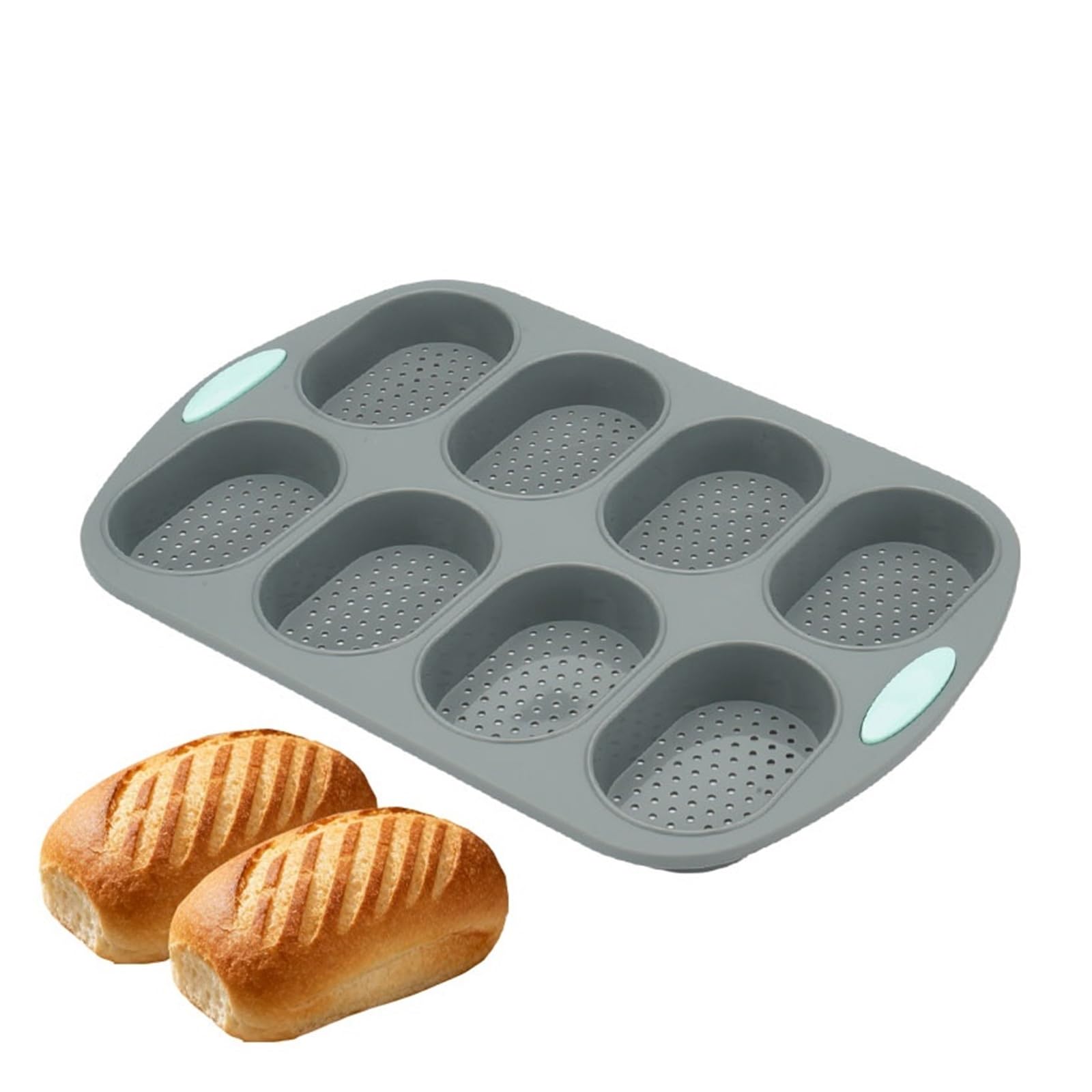 Kompatibel for Backen von Restaurantbrot, Baguette-Backblech, Silikon, Verbrühungsschutz, Antihaft-Ofenwerkzeug, Küchenzubehör