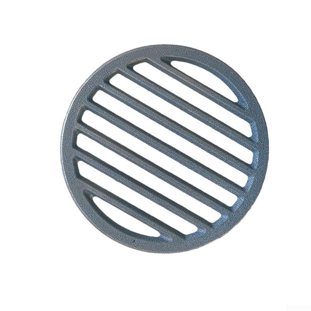 Nexbrill Round Cast Iron Fireplace Grate Compatible with Common Fireplace Dimensions Supporting Stable Log Arrangement and Airflow (22cm)