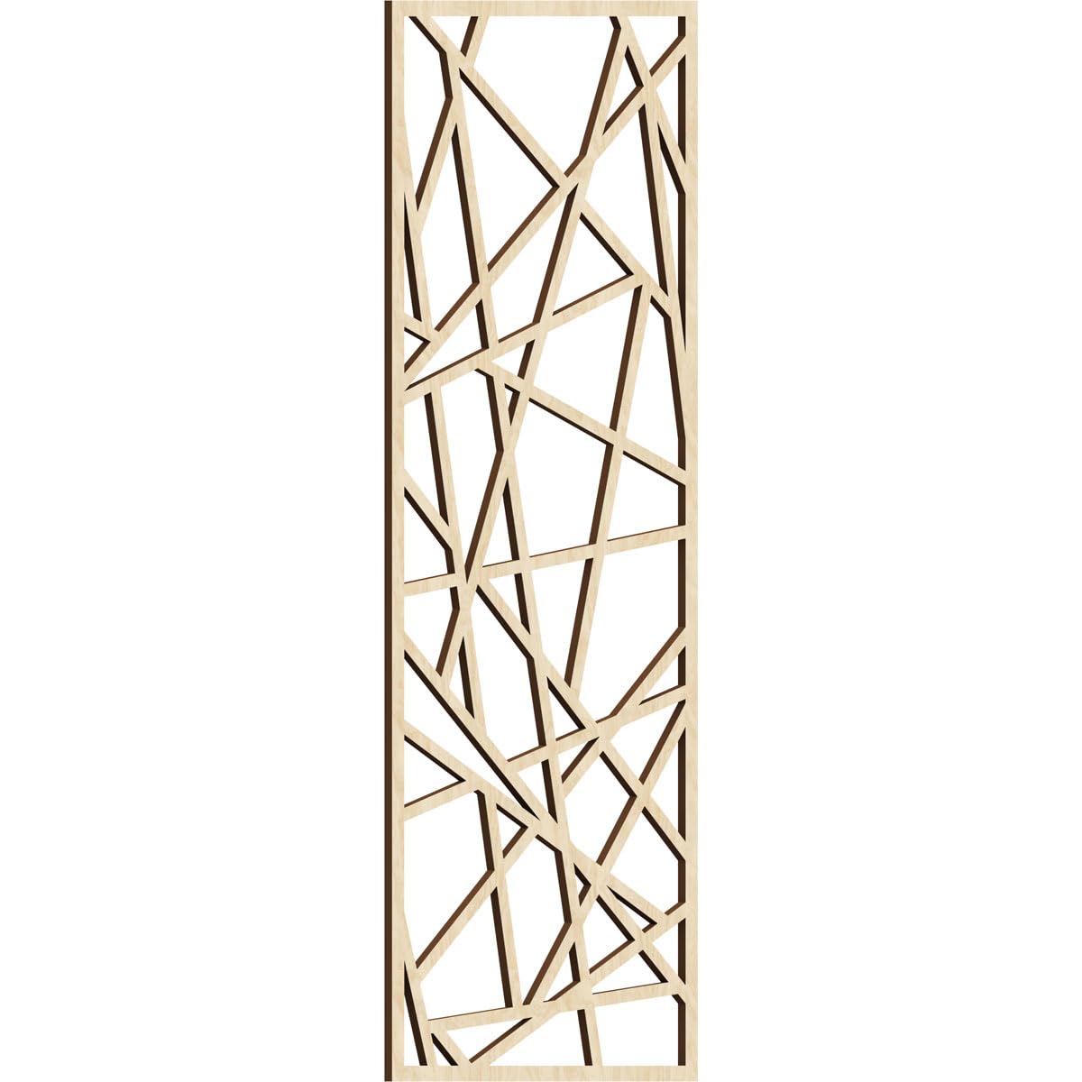 Conway Decorative Pierced Fretwork Wood Wall Panels, 19 3/8"W x 49 3/8"H x 3/8"T, Birch