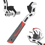 Self Adjusting Pipe Wrench Set - Multifunctional Locking 6 8 10 12 Inch Chromium Vanadium Steel Rapid Wrench for Car, Plumbing Repairs