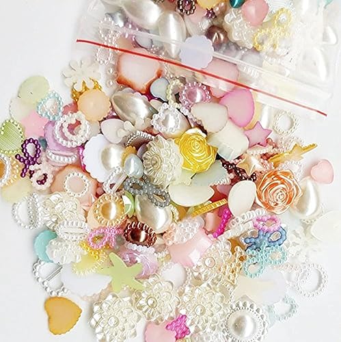 1.06 oz (185-220 piezas) 0.157-0.787 in de perlas mezcladas al azar con espalda plana Cabujones Decodificar Rhinestone Perlas sueltas Gema DP058 disponible en Yaxa El Salvador