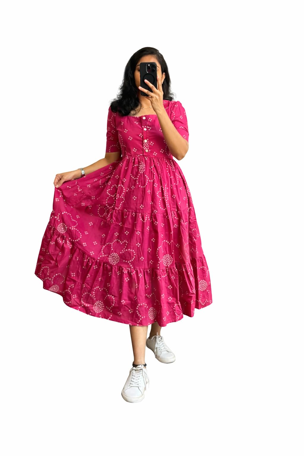tanvastya Women's Rayon Maxi Midi Dress Western Dress for Women Elegant Floral Printed Long Dresses-picture-44