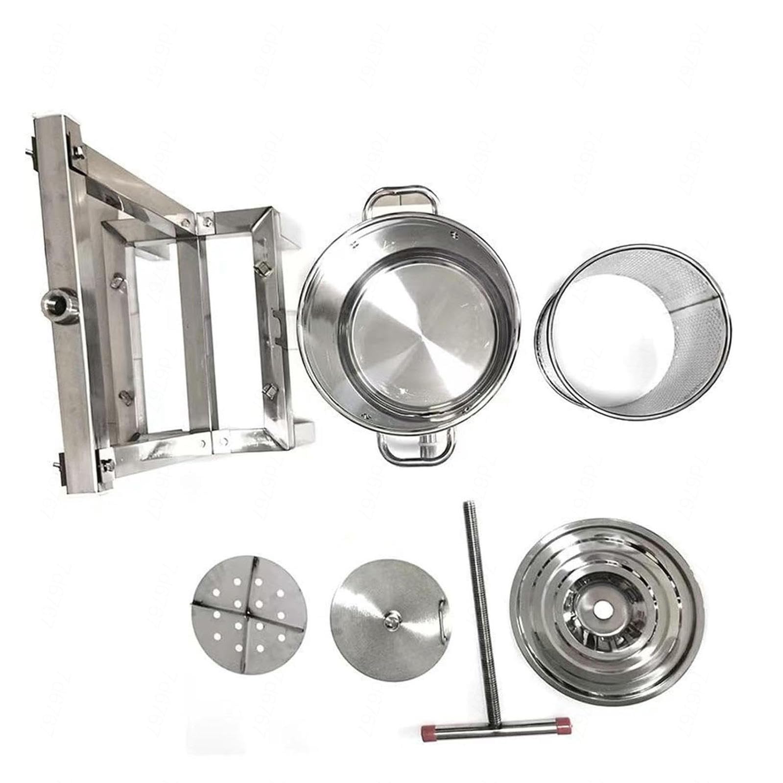 Estrattore Manuale per Miele Pressa per miele in acciaio inox manual honey press extractor Attrezzatura apicoltura per Uva Frutta e Verdura Uso Domestico