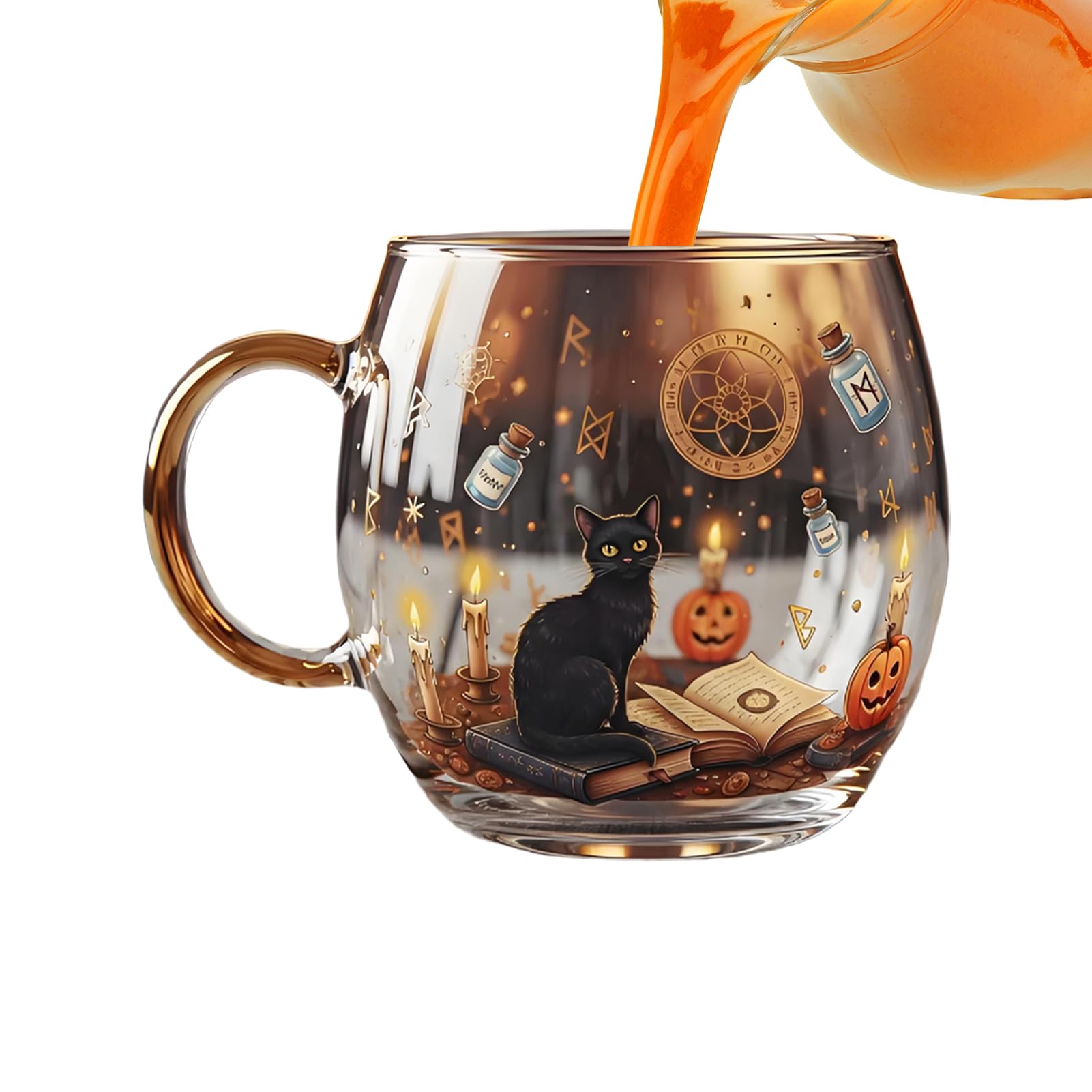 Tasses à Thème Halloween avec motif de chemin hanté pour les boissons chaudes de la cuisine