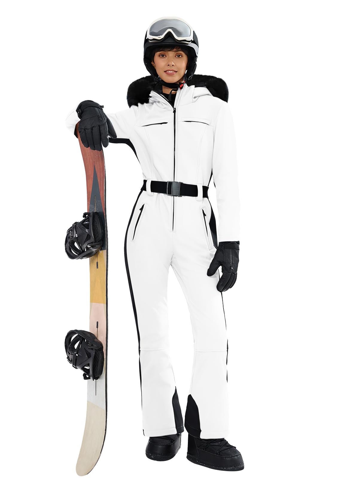 Yousify Womens Snow Suits One Piece Ski Jacket Onesie