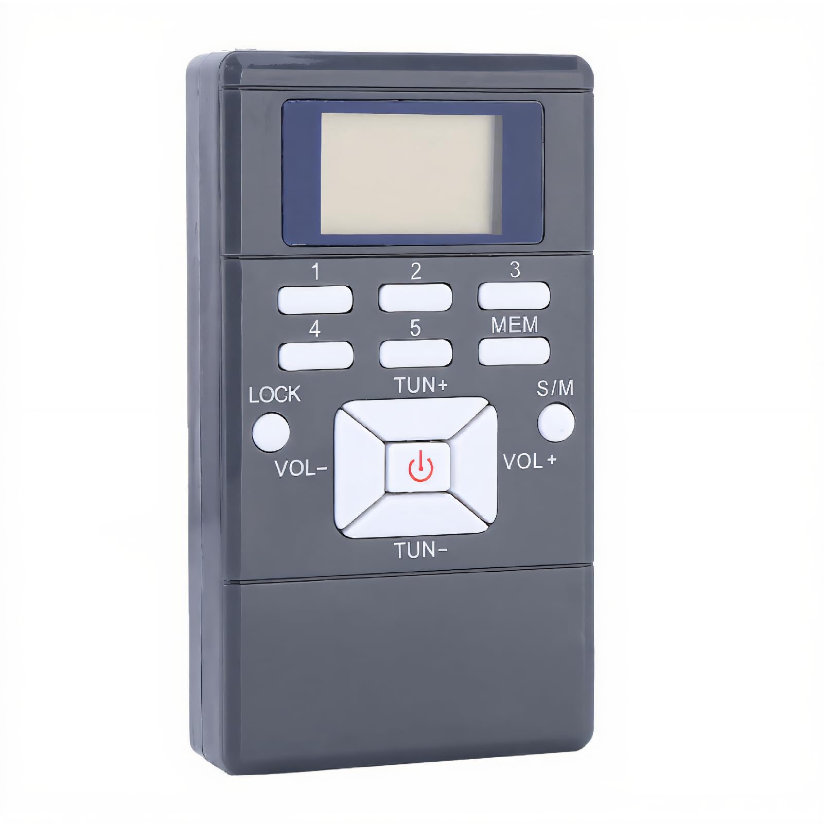 Przenośne radio ASHATA, mini przenośne radio LCD FM Przetwarzanie sygnału cyfrowego Odbiornik bezprzewodowy ze słuchawkami, kieszonkowe mini radio Kieszonkowe radio cyfrowe FM / AM z głośnikiem