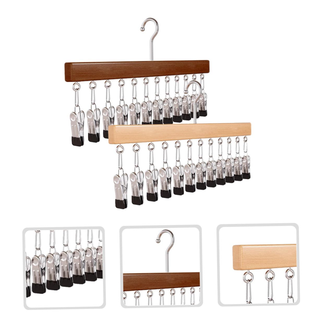 Gatuida 2piezas Estante De Almacenamiento Organizador De Clips para Sombreros Perchero Multifuncional para Colgar Toallas Armario Organizador De Gorras De Béisbol Material