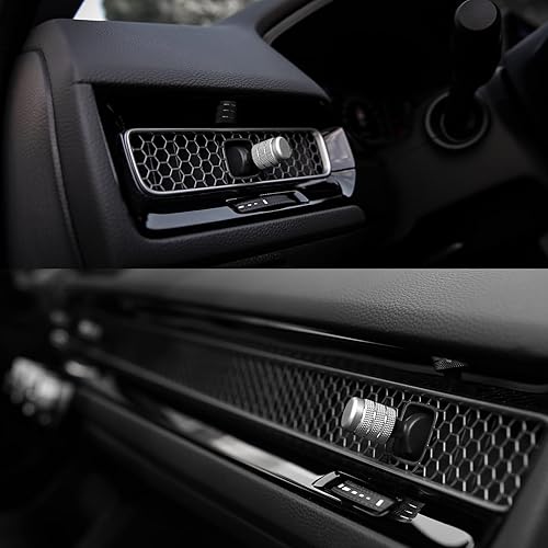 Miniatura 5 de CKE 4 piezas compatibles con Honda Civic CR-V 2026 2025 2024 2023 Accesorios para consola central de automóvil, tapas de perilla de ventilación de