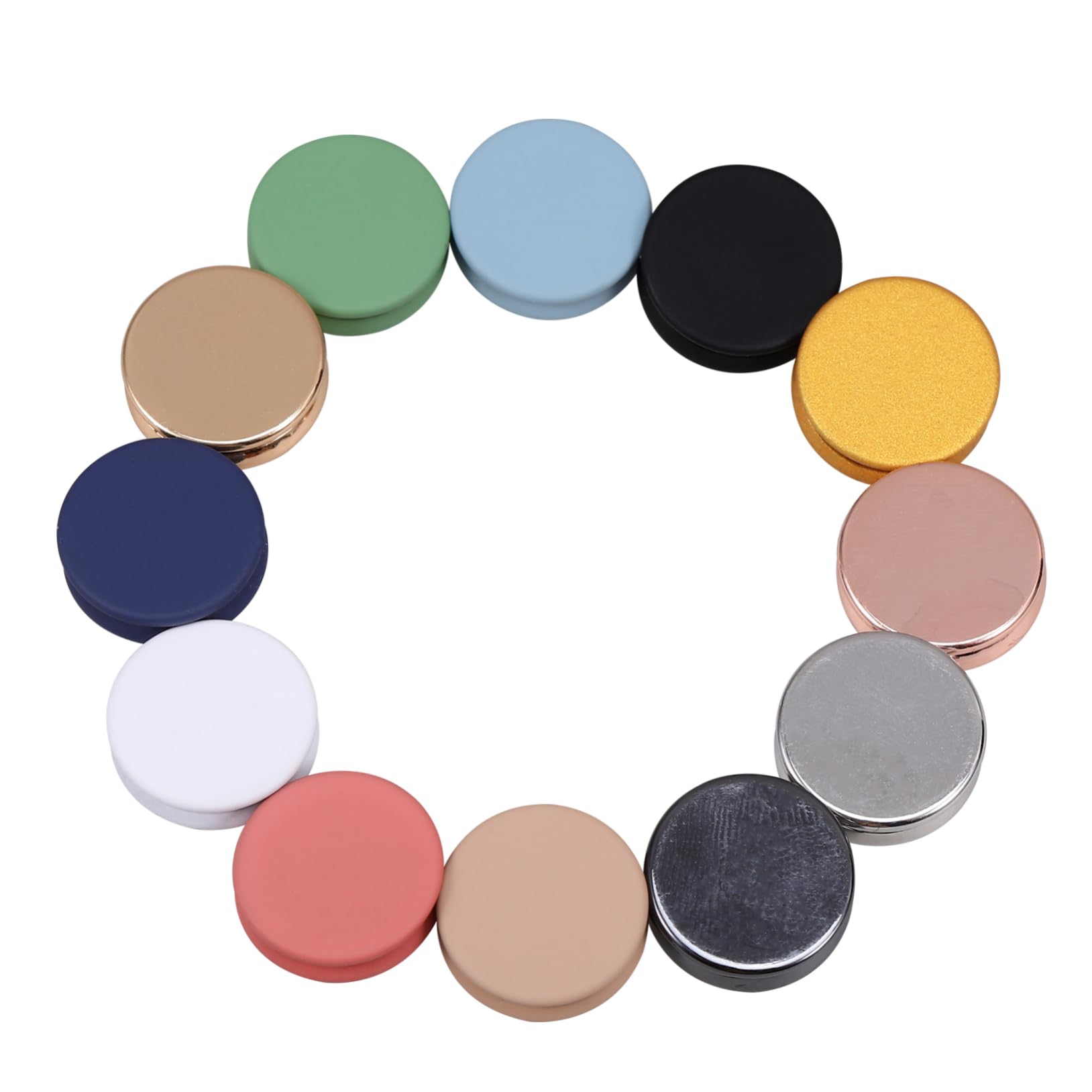 LIFKOME 12 Stück Magnetische Hijab Magnetnadeln für Damen Kompakte Schalmagnete mit Sicherheitsverschluss Einfache Form für Lässige und Formelle Anlässe
