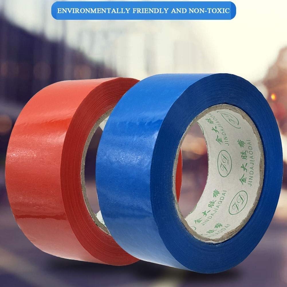 Per casa, ufficio e progetti fai da te, nastro adesivo sigillante - 5 rotoli di nastro adesivo resistente blu/rosso per imballaggio, sigillatura, identificazione, artigianato. Nastro adesivo multiuso