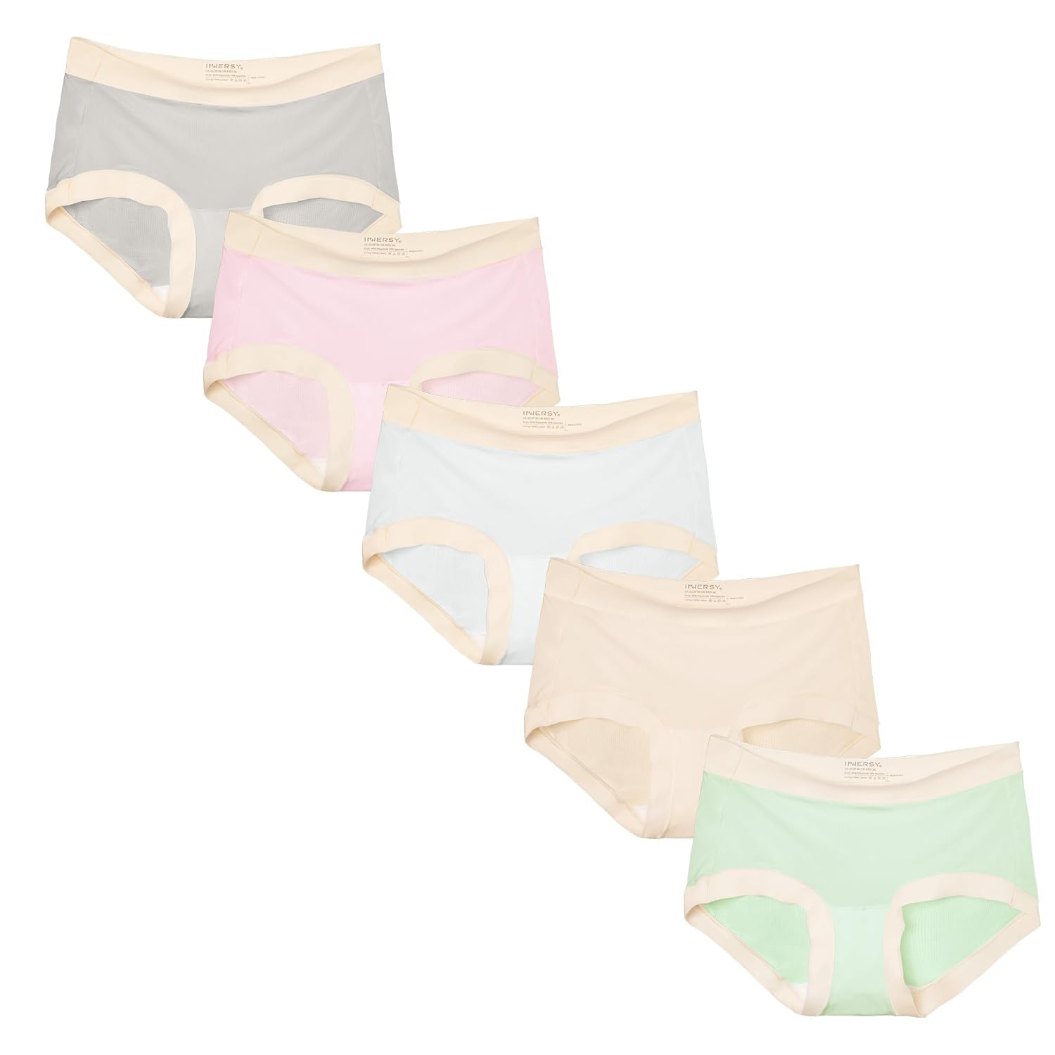 INNERSY Women’s Quick Dry & Light Breathable Hipster Panties for Active Comfort 5-Pack INNERSY Women’s Quick Dry & Light Breathable Hipster Panties for Active Comfort 5-Pack