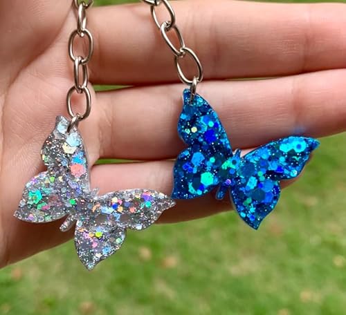 10 Chaveiros De Borboleta Personalizado Em Resina Para Lembrancinhas (Roxo)