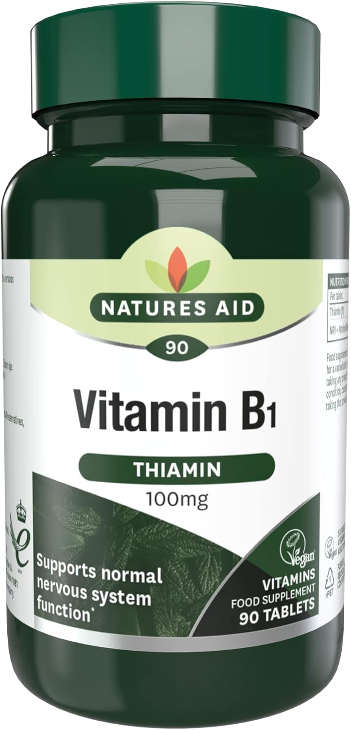 Natures Aid La vitamine B1 aide Natures Hydro thiamine 100mg 90