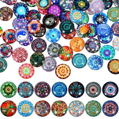 La Mejor Lista de Fabricación de mosaicos los preferidos por los clientes. 45 SEWACC 200 Uds. Azulejos De Mosaico De Vidrio Redondos De 14Mm Piezas De Mosaico De Vidrio Mezcladas Para Manualidades Diy Fabricación De Joyas Pulseras Cuentas