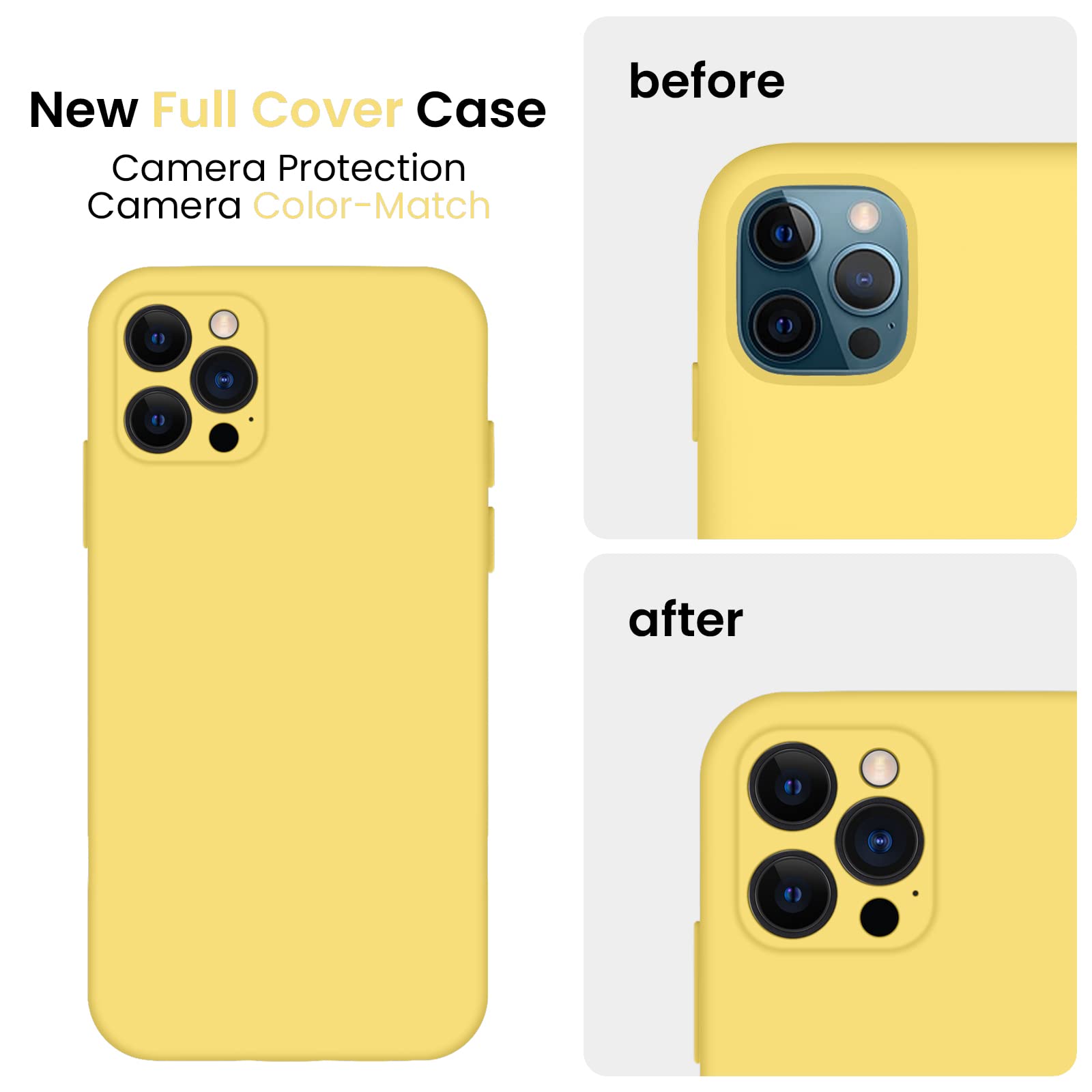 Custodia In Silicone FireNova Per IPhone 12 Pro - Antiurto Con Fodera In Microfibra, Marrone Chiaro, Supporta Ricarica Wireless