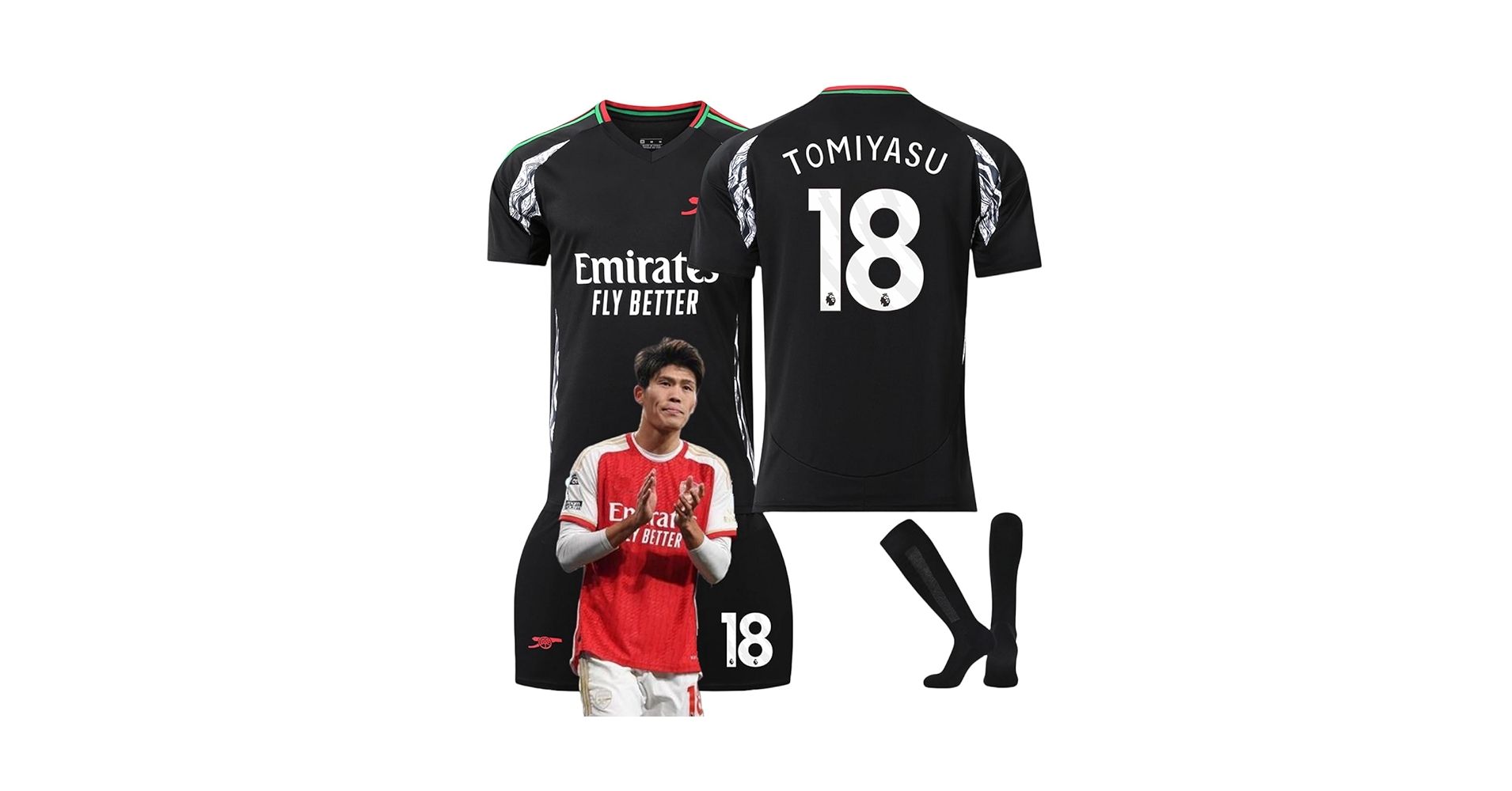 アーセナル Arsenal ユニフォーム 冨安 TOMIYASU 18 adidas アーセナル 23/24 ユニフォーム ホーム 半袖 レプリカ