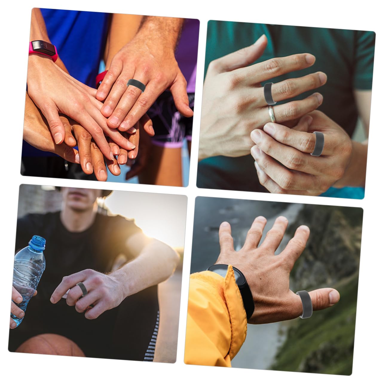 VANZACK Teiliges Elastische Silikonringe Für Männer Flexible Finger Ringe Für Sport Und Atmungsaktiv Und Komfortabel Für Lebensstile