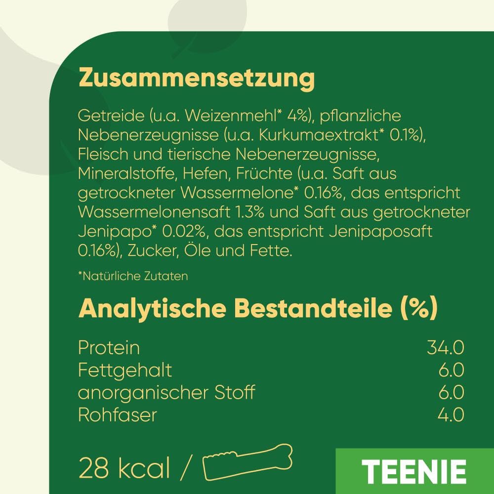 GREENIES Zahnsticks für sehr kleine Hunde von 2 bis 7 kg – 258 Kaustäbchen (6 x 340 g) – Leckerli Zertifiziert von Tierärzten für die Mundhygiene bei Hunden, frischem Atem