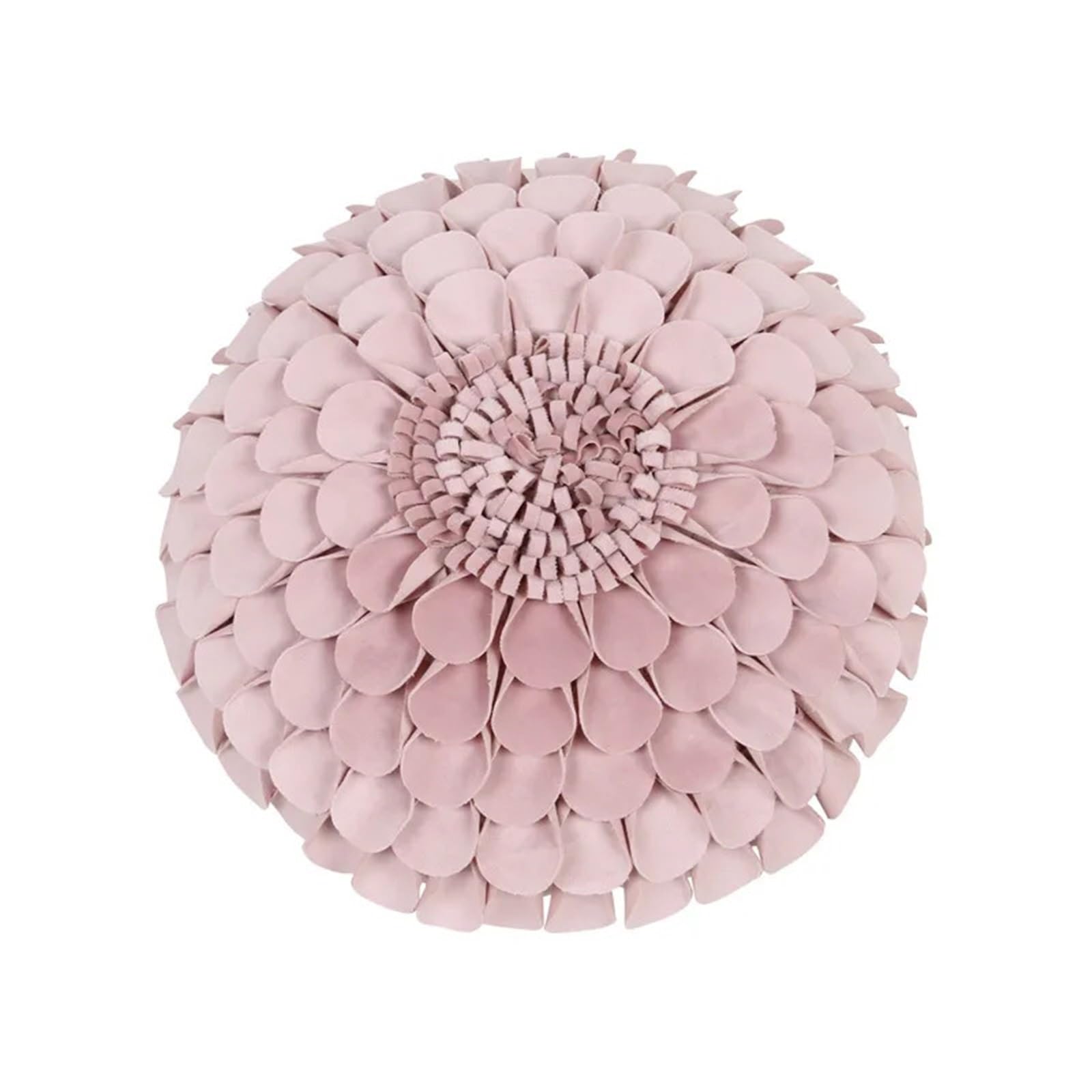 LCKKJHG Chrysanthemum Throw Pillows 3D Sun Flower Cushion Cover White Velvet Sofa Waist Home Decor Pillow Case(D-45X45CM)