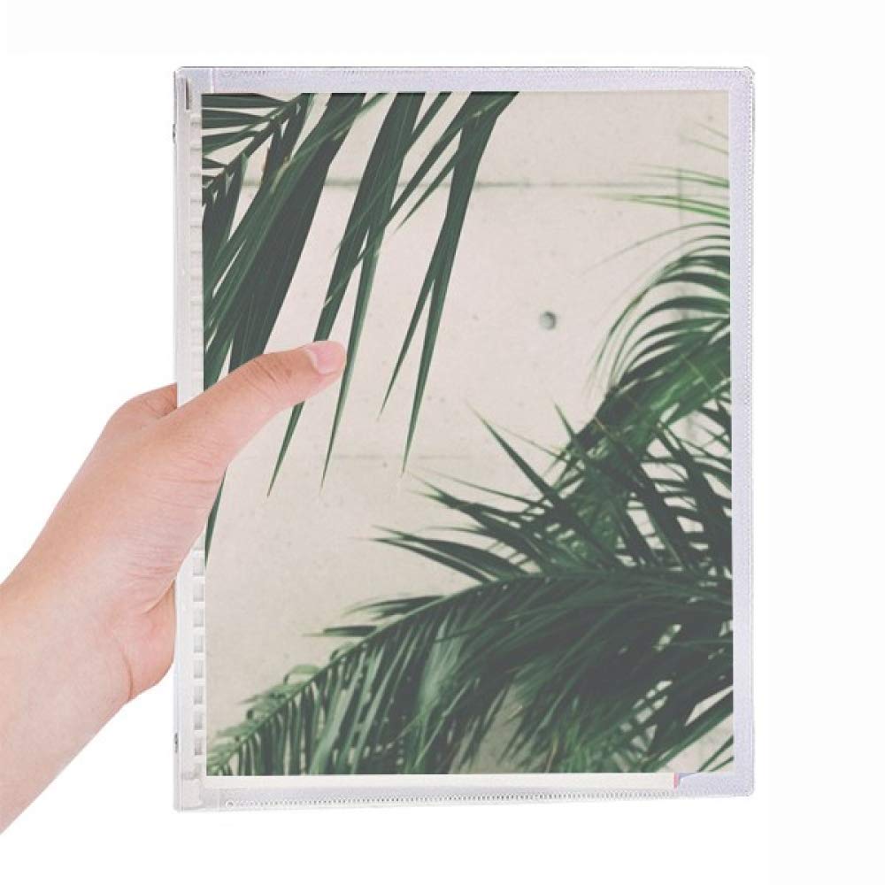 Carnet de notes rechargeable spirale feuilles en vrac botanique