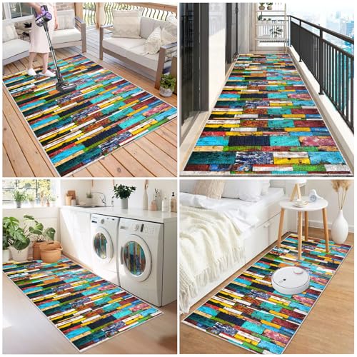 Alfombra de cocina lavable que evita resbalones gracias a su base adherente 7