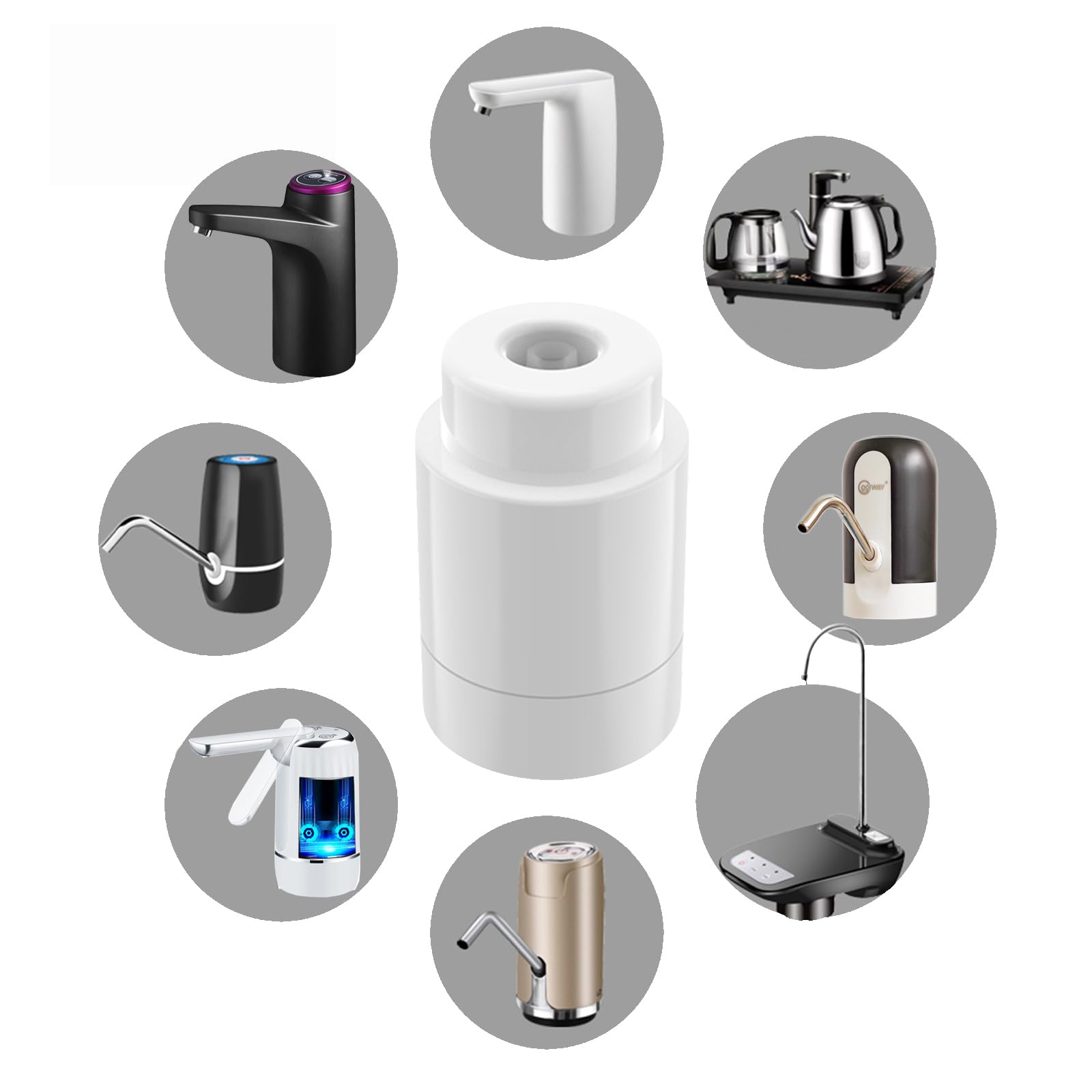 CoolWAY Filtro de botella de agua eléctrica de 5 galones, filtro para exteriores, dispensador de agua eléctrico portátil para senderismo, camping, viajes, caza, pesca, equipos, salidas familiares