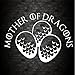 Mutter der Drachen Funny Auto Fenster Bumper Game of Thrones Vinyl Aufkleber Aufkleber