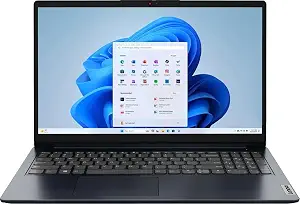 Lenovo Ideapad 15.6" HD Laptop, Intel Celeron N4500, 4GB RAM, 128GB eMMC, Windows 11 Home in S Mode, One-Year Microsoft Office 365, Abyss Blue