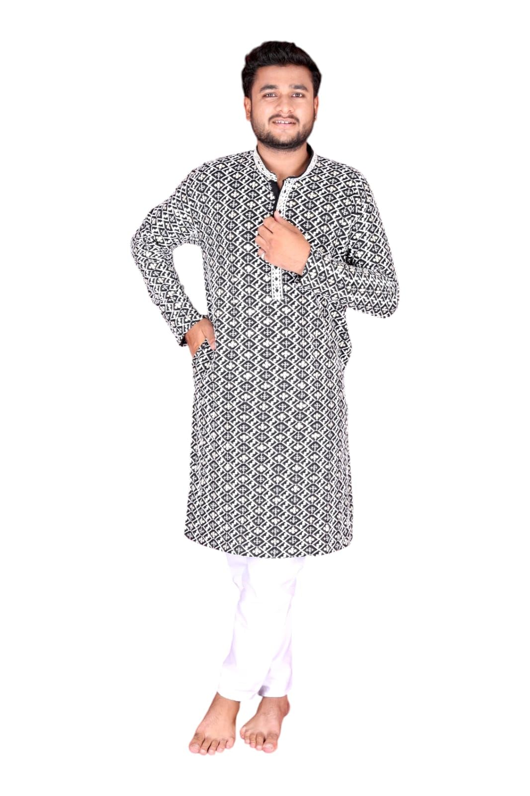 Man's Casual Outfit in Paisley Print-picture-38