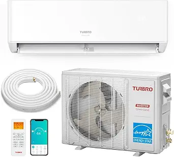 TURBRO 24,000 BTU Ductless Mini Split Inverter AC with Heat Pump 23 SEER2
